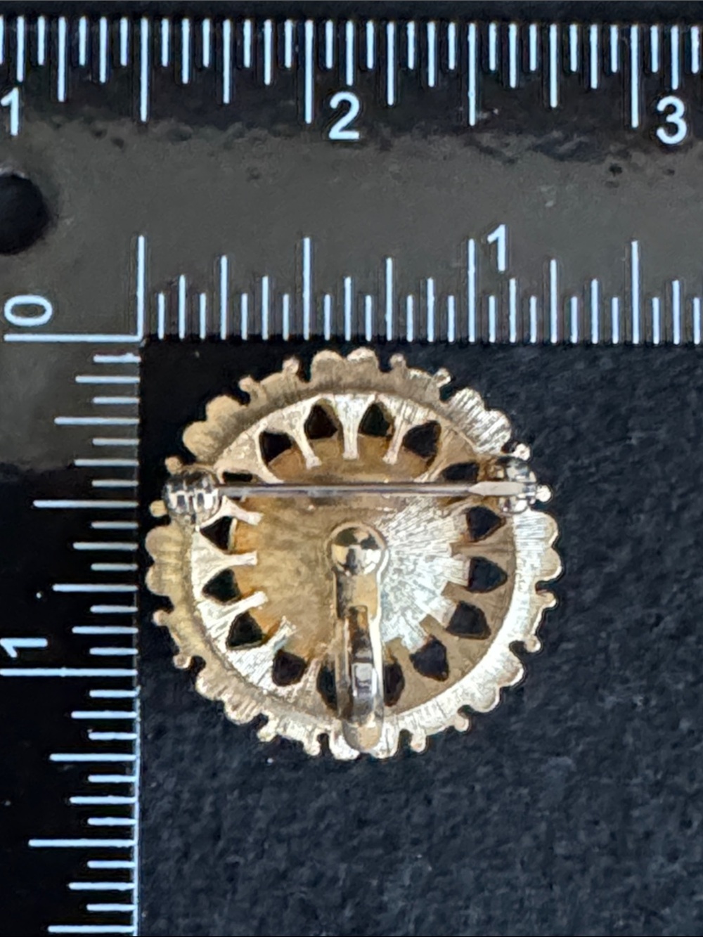 VTG Avon 1974 "Sun Brilliants" Convertible Brooch and Pendant Gold Tone - Picture 5 of 5